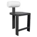Bolster Back Oyster White Upholstered Outdoor Counter Height Stool