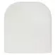 Bolster Back Oyster White Upholstered Outdoor Counter Height Stool