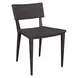 Hamilton Java Black and Textured Mocha Outdoor Dining Chair