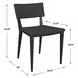 Hamilton Java Black and Textured Mocha Outdoor Dining Chair