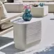 Kingsley White Rectangular Side Table