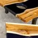 Langston Brown and Black Rectangular Game Table Set of 2