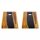 Langston Brown and Black Rectangular Game Table Set of 2