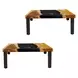 Langston Brown and Black Rectangular Game Table Set of 2