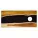 Langston Brown and Black Rectangular Game Table Set of 2