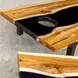 Langston Brown and Black Rectangular Game Table Set of 2