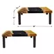 Langston Brown and Black Rectangular Game Table Set of 2