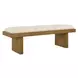 Langston Ivory Upholstered Accent Bench