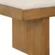 Langston Ivory Upholstered Accent Bench