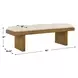 Langston Ivory Upholstered Accent Bench