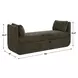 Abound Herb Upholstered Accent Bench with Pillows
