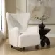 Oakley Soft White Upholstered Arm Chair