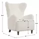 Oakley Soft White Upholstered Arm Chair