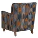 Prescott Blue and Orange Upholstered Ikat Arm Chair