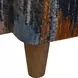 Prescott Blue and Orange Upholstered Ikat Arm Chair
