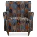 Prescott Blue and Orange Upholstered Ikat Arm Chair
