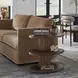 Riverton Dark Walnut Oval Side Table