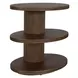Riverton Dark Walnut Oval Side Table