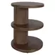 Riverton Dark Walnut Oval Side Table