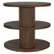 Riverton Dark Walnut Oval Side Table