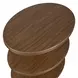 Riverton Dark Walnut Oval Side Table