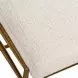 Monterey Ivory Performance Fabric Upholstered Small Accent Bench