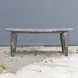 Monterey Distressed White Accent Bench