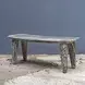 Monterey Distressed White Accent Bench