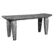 Monterey Distressed White Accent Bench