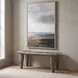 Monterey Distressed White Accent Bench