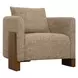 Monterey Warm Amber and Cream Upholstered Accent Chair