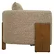 Monterey Warm Amber and Cream Upholstered Accent Chair