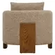Monterey Warm Amber and Cream Upholstered Accent Chair