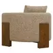 Monterey Warm Amber and Cream Upholstered Accent Chair