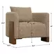 Monterey Warm Amber and Cream Upholstered Accent Chair