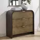 Carlisle Brown 3 Drawer Accent Chest