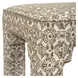 Belmont Green and White Upholstered Small Accent Bench