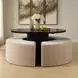Fairmont Flax Upholstered Dining Bench