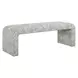 Grafton Spa Blue and White Upholstered Accent Bench