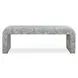 Grafton Spa Blue and White Upholstered Accent Bench
