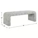 Grafton Spa Blue and White Upholstered Accent Bench