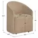 Carlisle Flax Upholstered Dining Chair