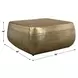 Hamilton Aged Brass Outdoor Square Coffee Table