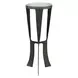 Renaud Dark Bronze Round Glass Top Drink Table