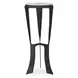 Renaud Dark Bronze Round Glass Top Drink Table