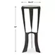 Renaud Dark Bronze Round Glass Top Drink Table