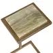 Riverton Antique Gold and Jade Green Rectangular Marble Top Drink Table
