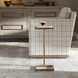 Riverton Antique Gold and Jade Green Rectangular Marble Top Drink Table