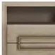 Alden Light Oak and Brushed Brass Rectangular Side Table