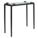 Fairmont Warm Bronze Rectangular Glass Top Accent Table